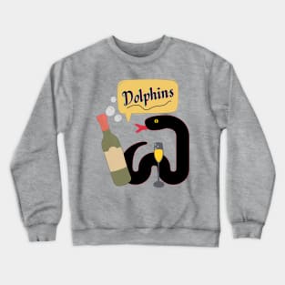 Snake with wine Crewneck Sweatshirt